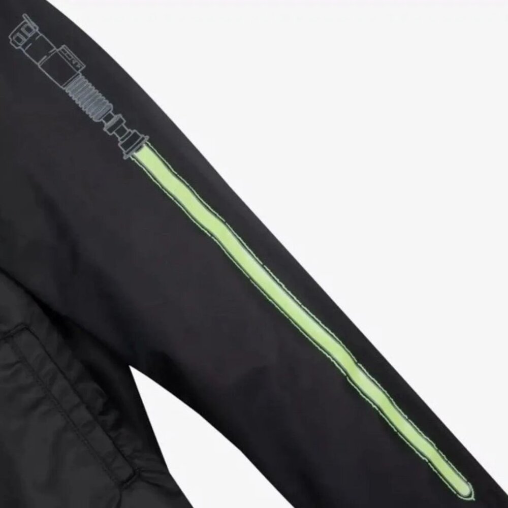 Cakeworthy Disney Star Wars Lightsaber Glow-in-the-Dark Bomber Jacket  XL - Picture 4 of 8